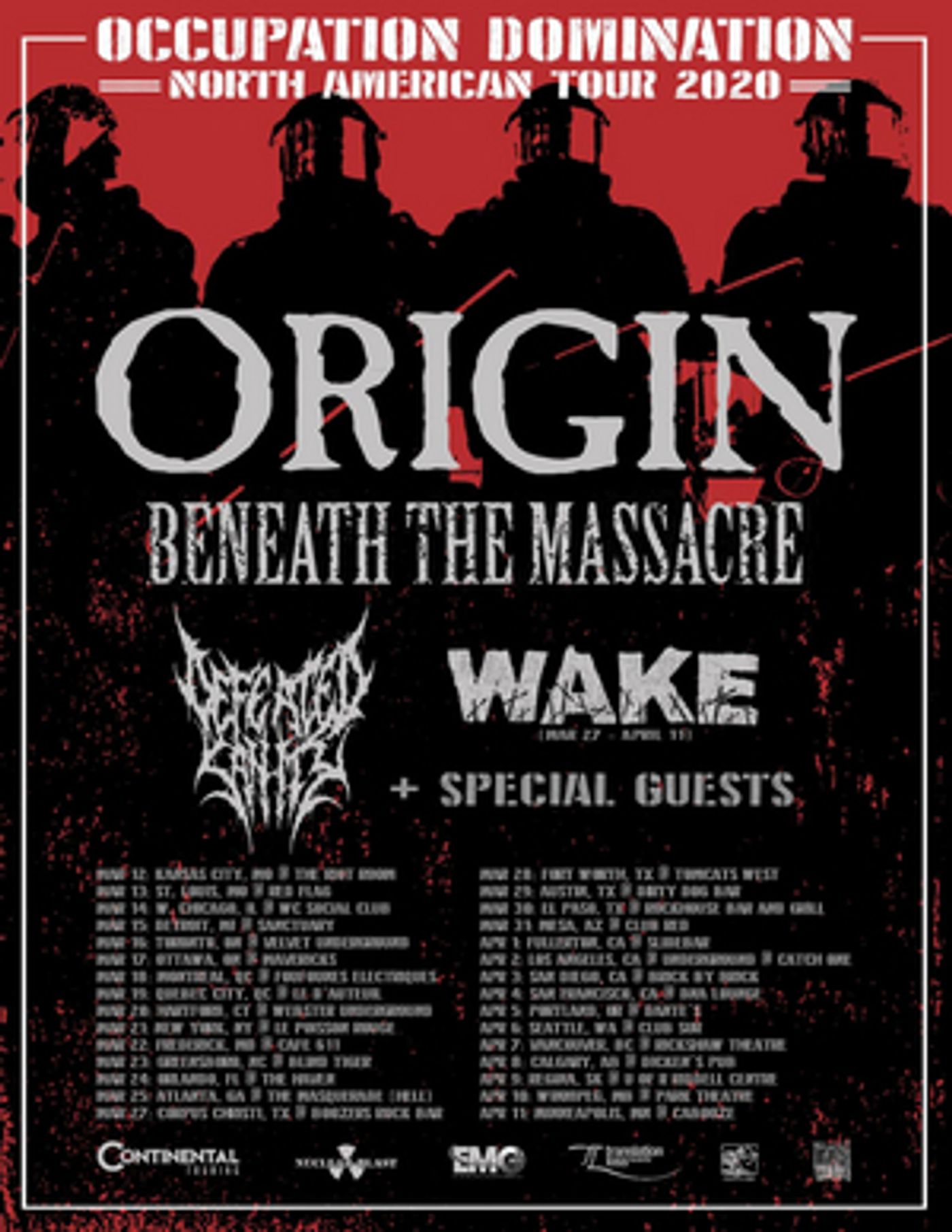 Beneath The Massacre Join Origin on Tour Beneath The Massacre Join Origin on Tour Image