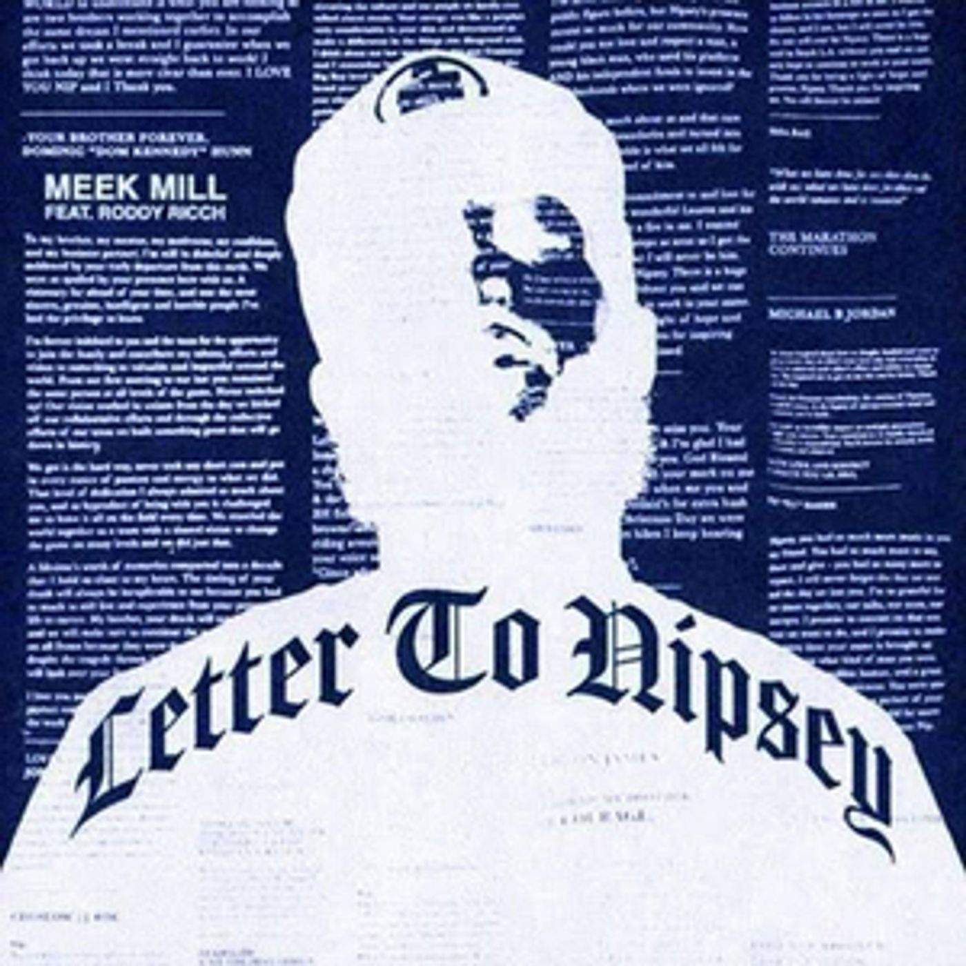 Meek Mill & Roddy Rich Pen a Powerful 'Letter to Nipsey'  Image