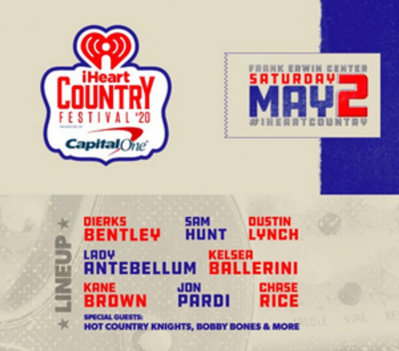 Dierks Bentley, Sam Hunt, Lady Antebellum to Perform at the 2020 iHeartCountry Festival Dierks Bentley, Sam Hunt, Lady Antebellum to Perform at the 2020 iHeartCountry Festival Image