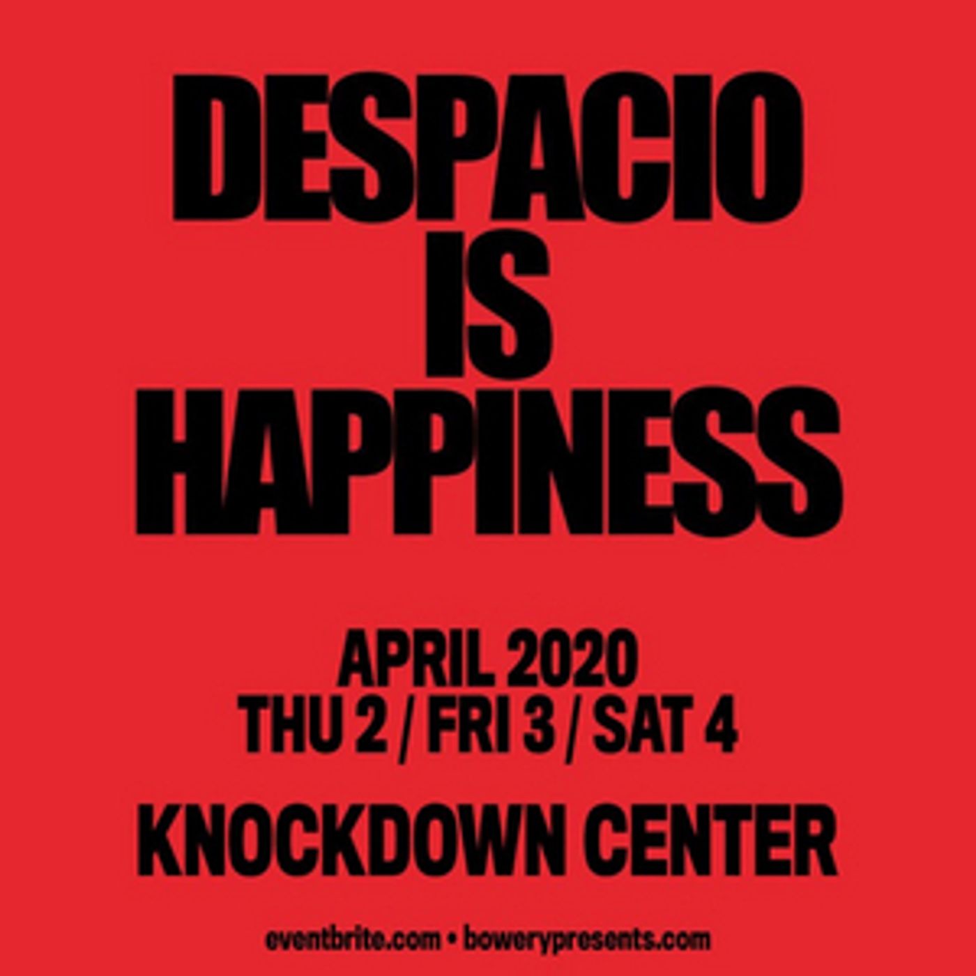 Despacio to Return to the Knockdown Center this April Despacio to Return to the Knockdown Center this April Image