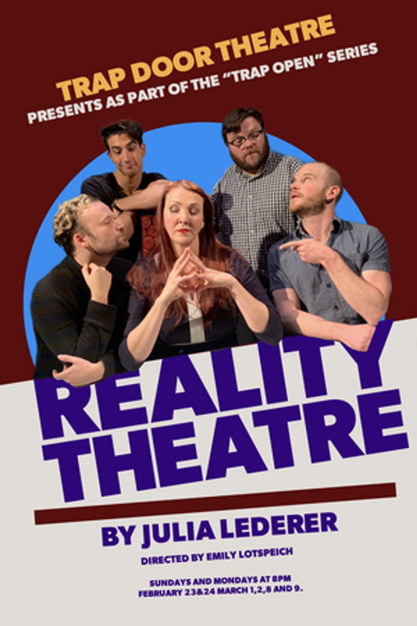 REALITY THEATRE is Next Up for Trap Open, a Trap Door Theatre Program REALITY THEATRE is Next Up for Trap Open, a Trap Door Theatre Program Image