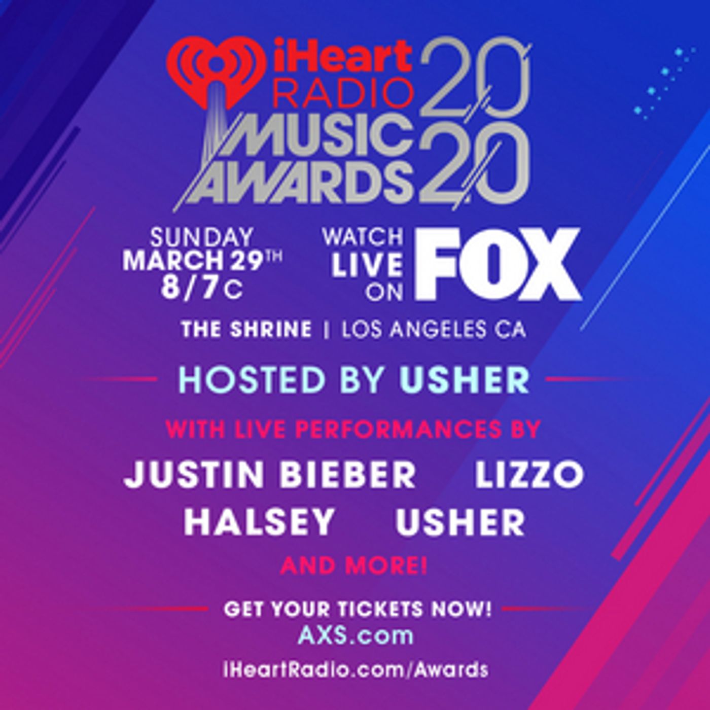 Usher to Host and Perform During the 2020 iHeartRadio Music Awards  Image