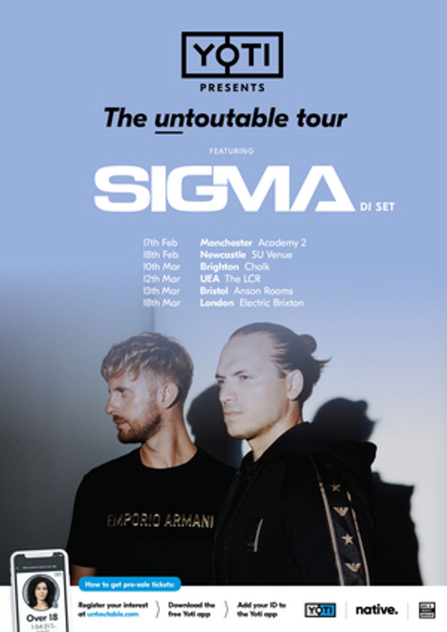 Sigma Announces 'Untoutable' Tour Image