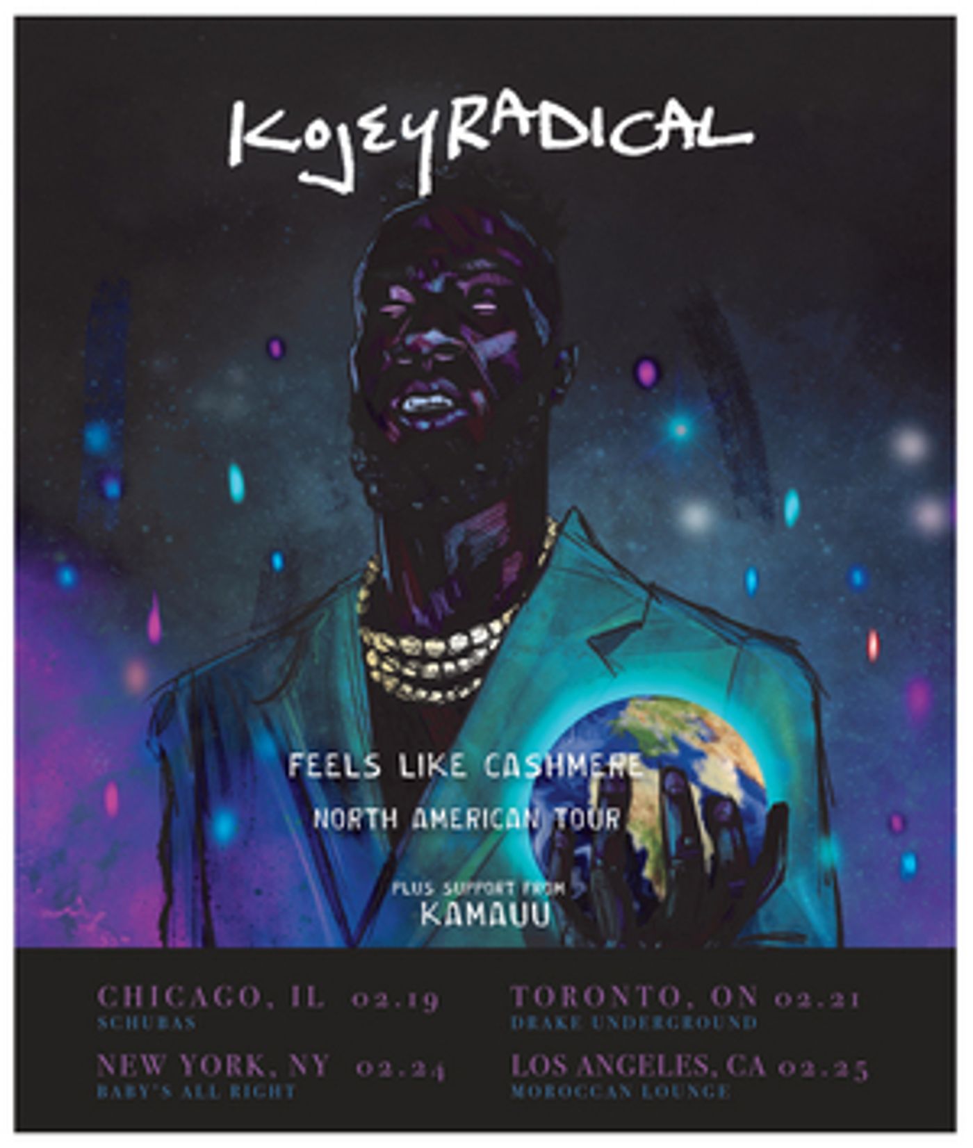 Kojey Radical Announces Support For First North American Tour 'Feels Like Cashmere' Kojey Radical Announces Support For First North American Tour 'Feels Like Cashmere' Image