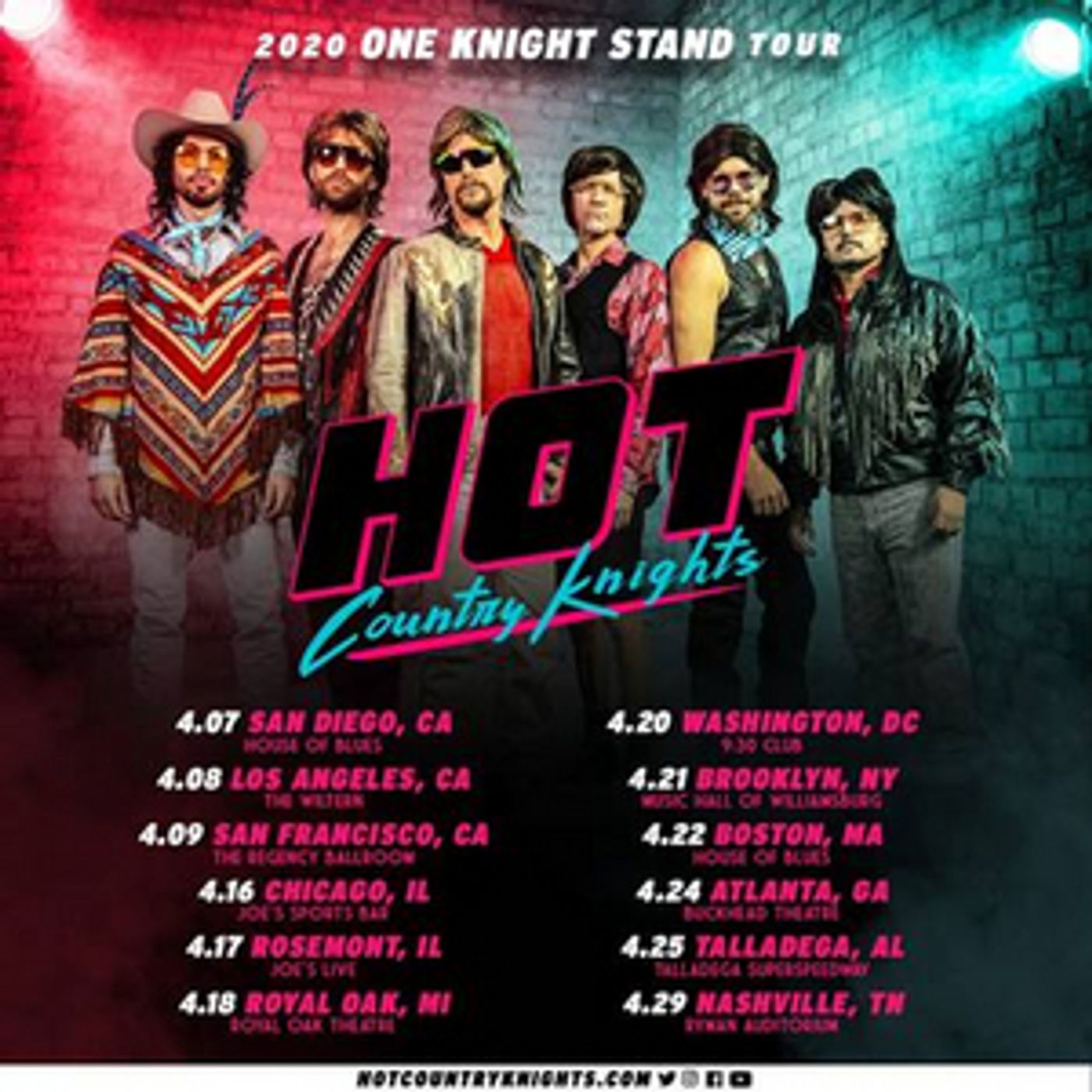 Hot Country Knights Announce 2020 'One Knight Stand Tour' Hot Country Knights Announce 2020 'One Knight Stand Tour' Image