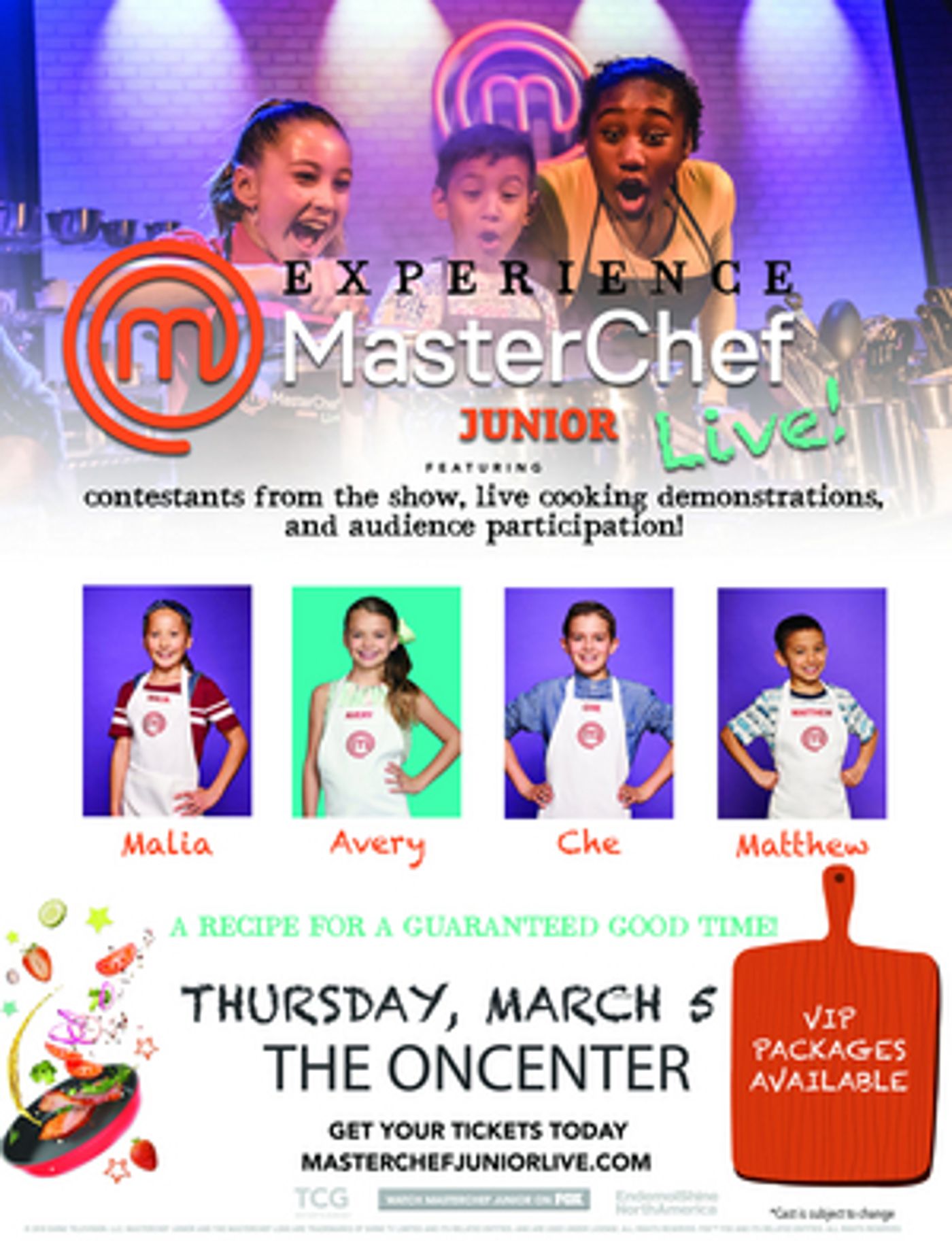 MASTERCHEF JUNIOR LIVE! Has Announced Cast for Performance at The Oncenter Crouse Hinds Theater MASTERCHEF JUNIOR LIVE! Has Announced Cast for Performance at The Oncenter Crouse Hinds Theater Image