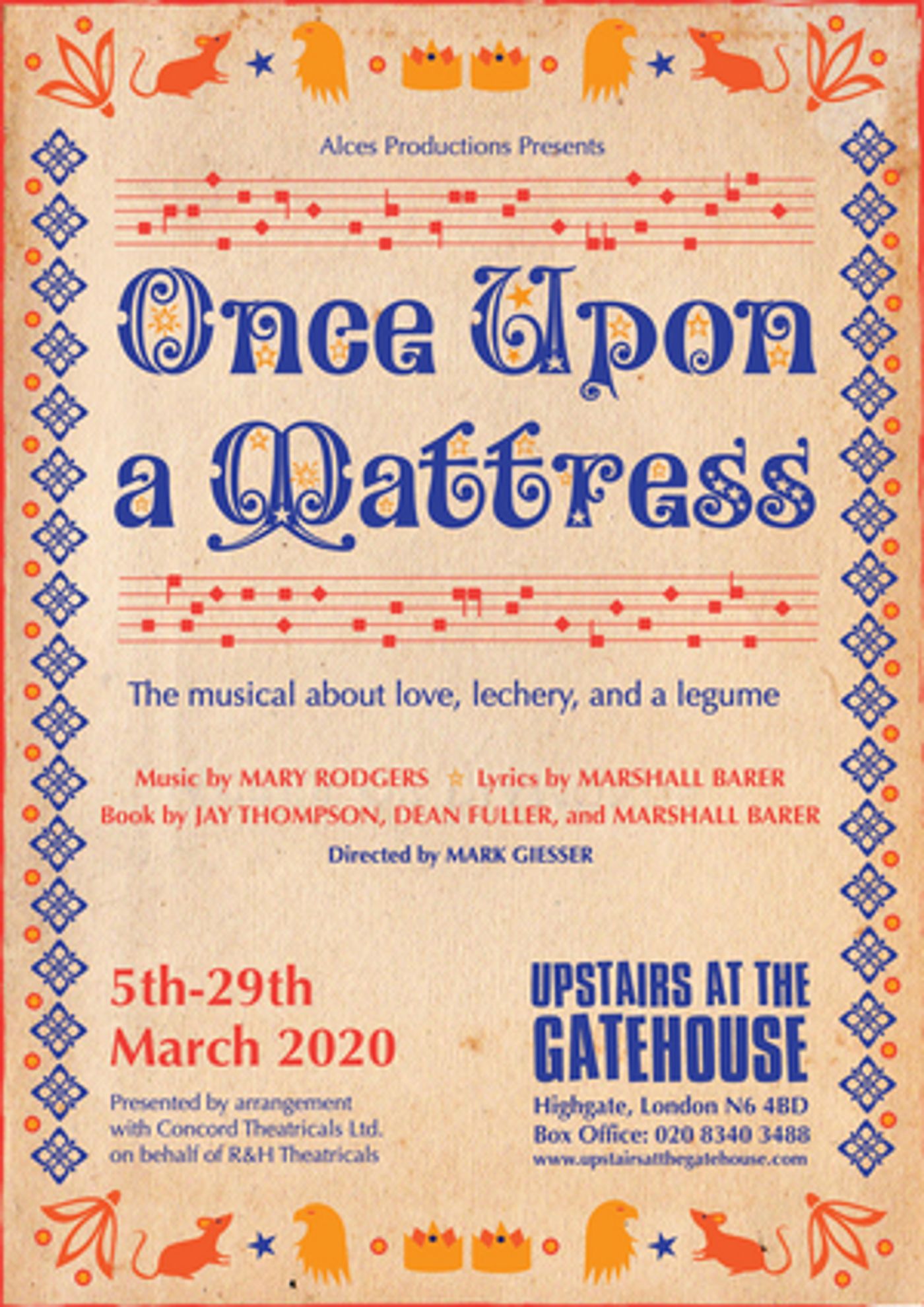 Beth Burrows and Theo Toksvig-Stewart To Star In ONCE UPON A MATTRESS At The Gatehouse  Image
