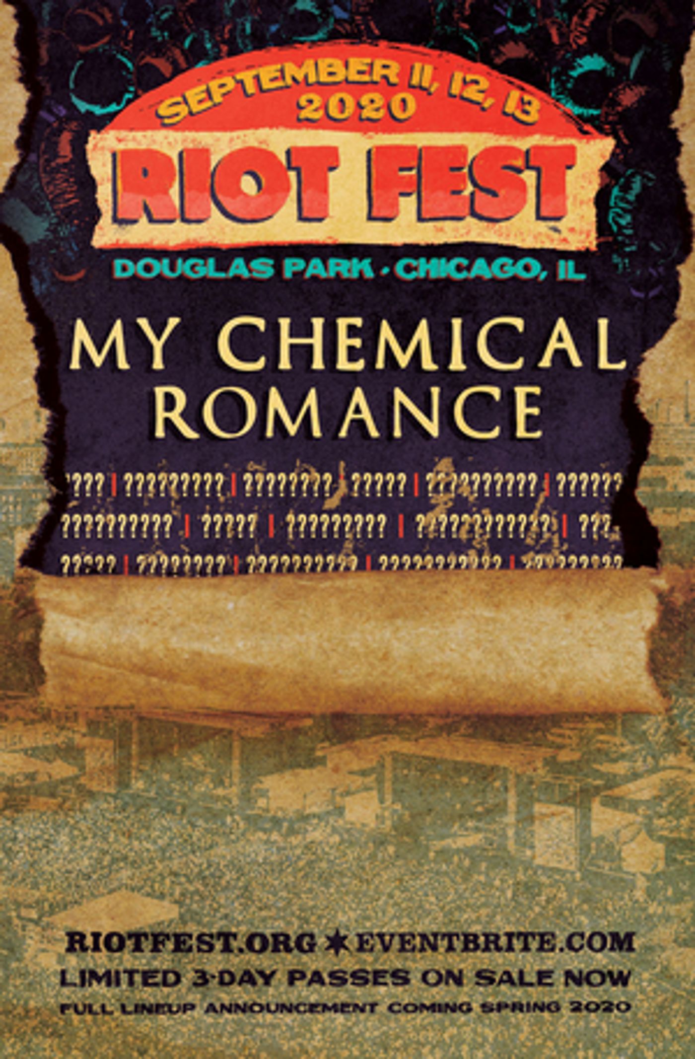 My Chemical Romance to Headline Riot Fest 2020 My Chemical Romance to Headline Riot Fest 2020 Image