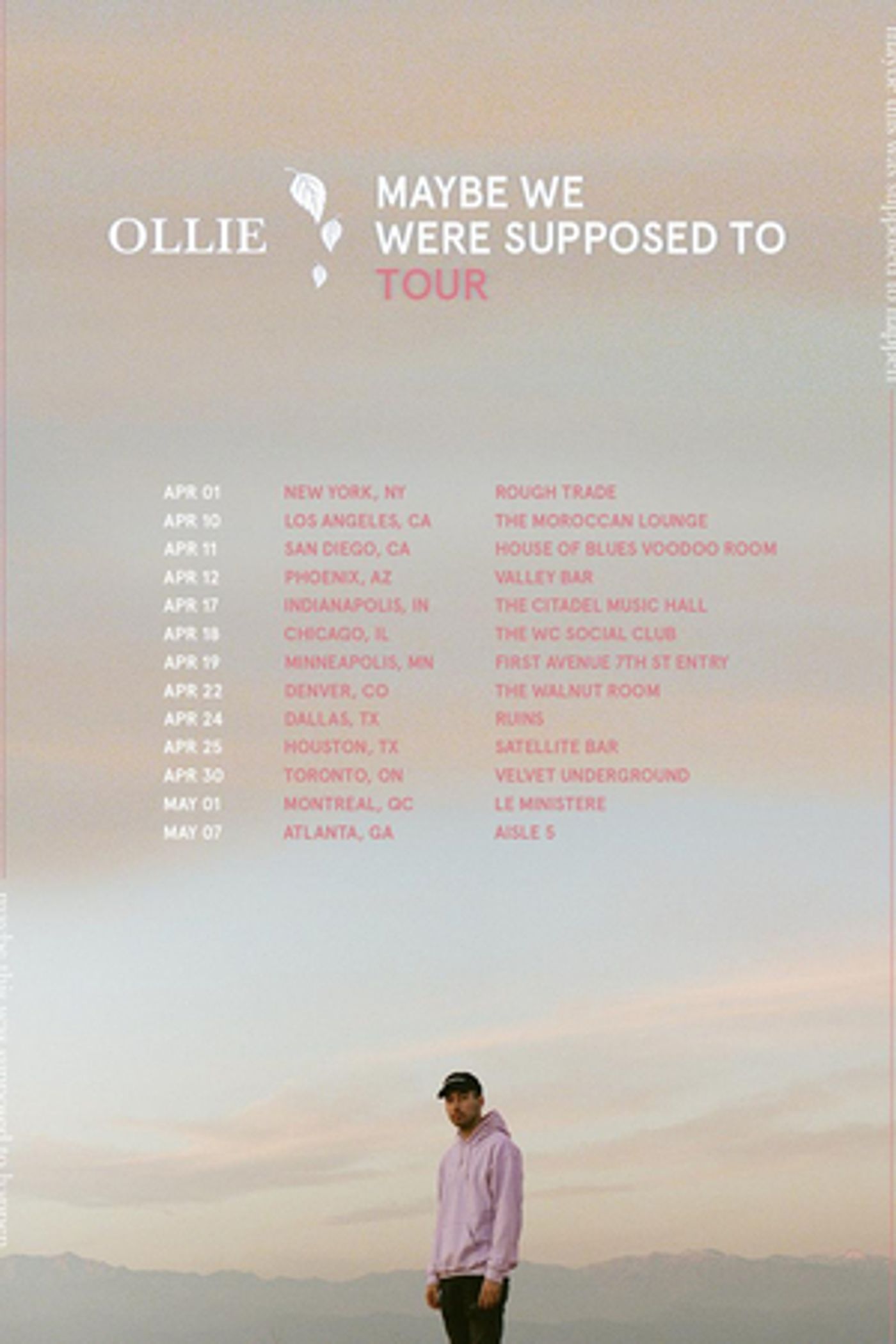 Ollie Announces US Tour Dates  Image