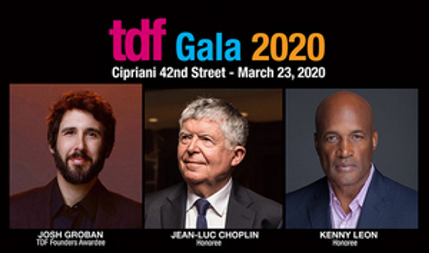 Josh Groban, Jean-Luc Choplin and Kenny Leon to Be Honored at TDF's 2020 Gala Josh Groban, Jean-Luc Choplin and Kenny Leon to Be Honored at TDF's 2020 Gala Image