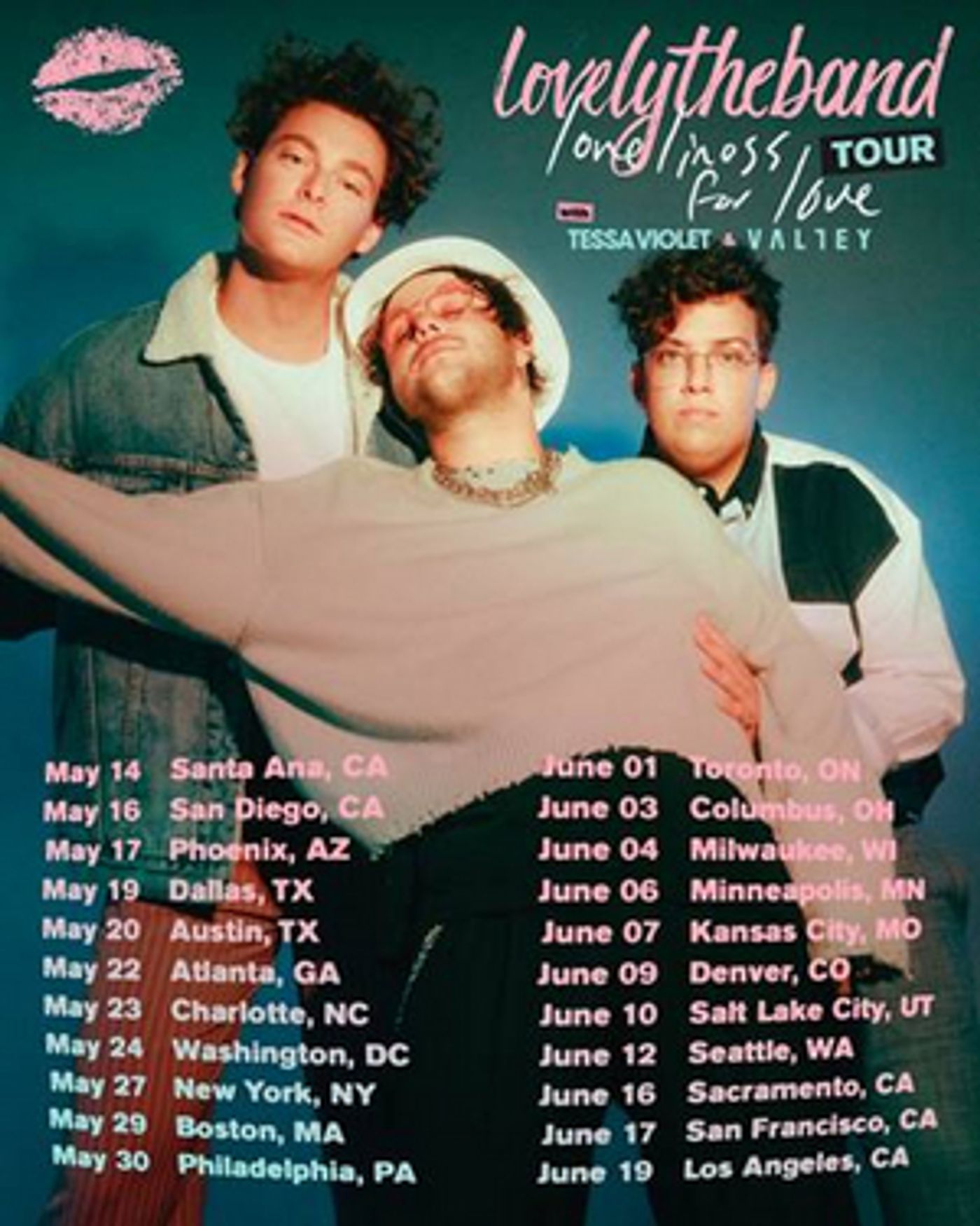 lovelytheband Announces Headlining North American 'Loneliness For Love Tour'  Image