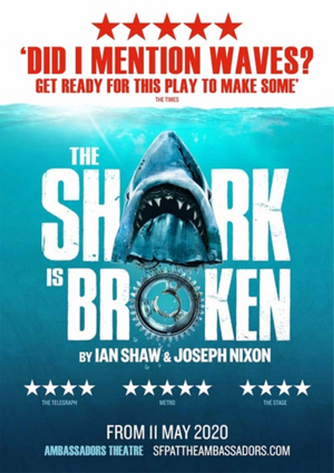 THE SHARK IS BROKEN Will Play A Strictly Limited Run At The Ambassadors Theatre In The West End THE SHARK IS BROKEN Will Play A Strictly Limited Run At The Ambassadors Theatre In The West End Image