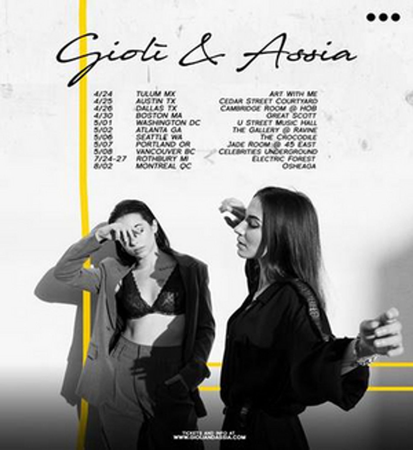Gioli & Assia Announce Headlining U.S. Spring Tour  Image