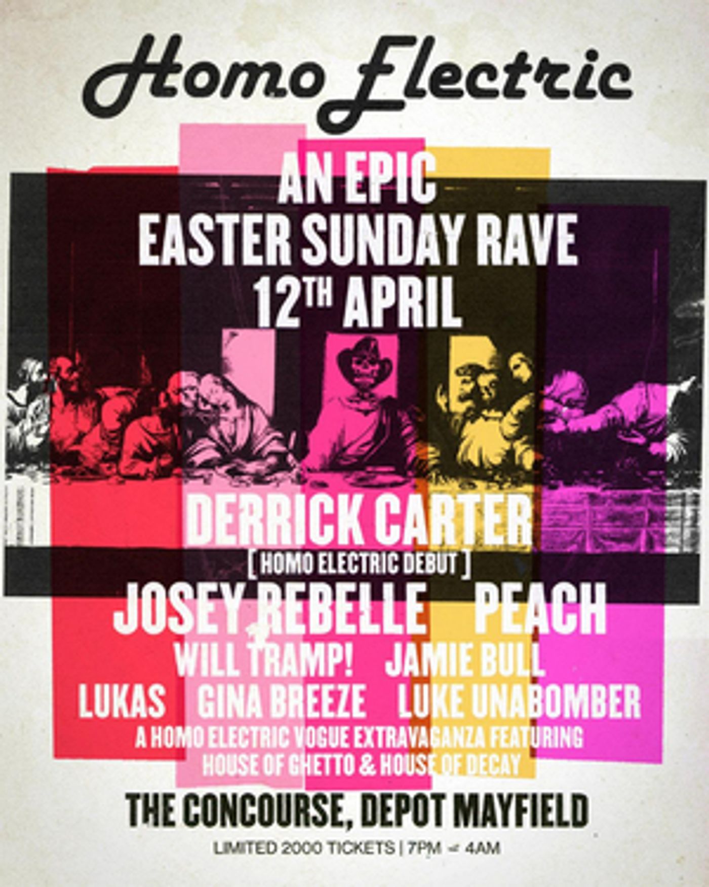 Concourse At Depot Announces Biggest Ever Homoelectric Show Concourse At Depot Announces Biggest Ever Homoelectric Show Image