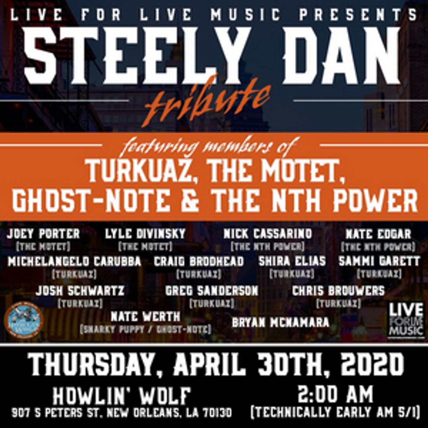 Members of Turkuaz, The Motet, Nth Power, Ghost-Note To Pay Tribute To Steely Dan During Jazz Fest  Image