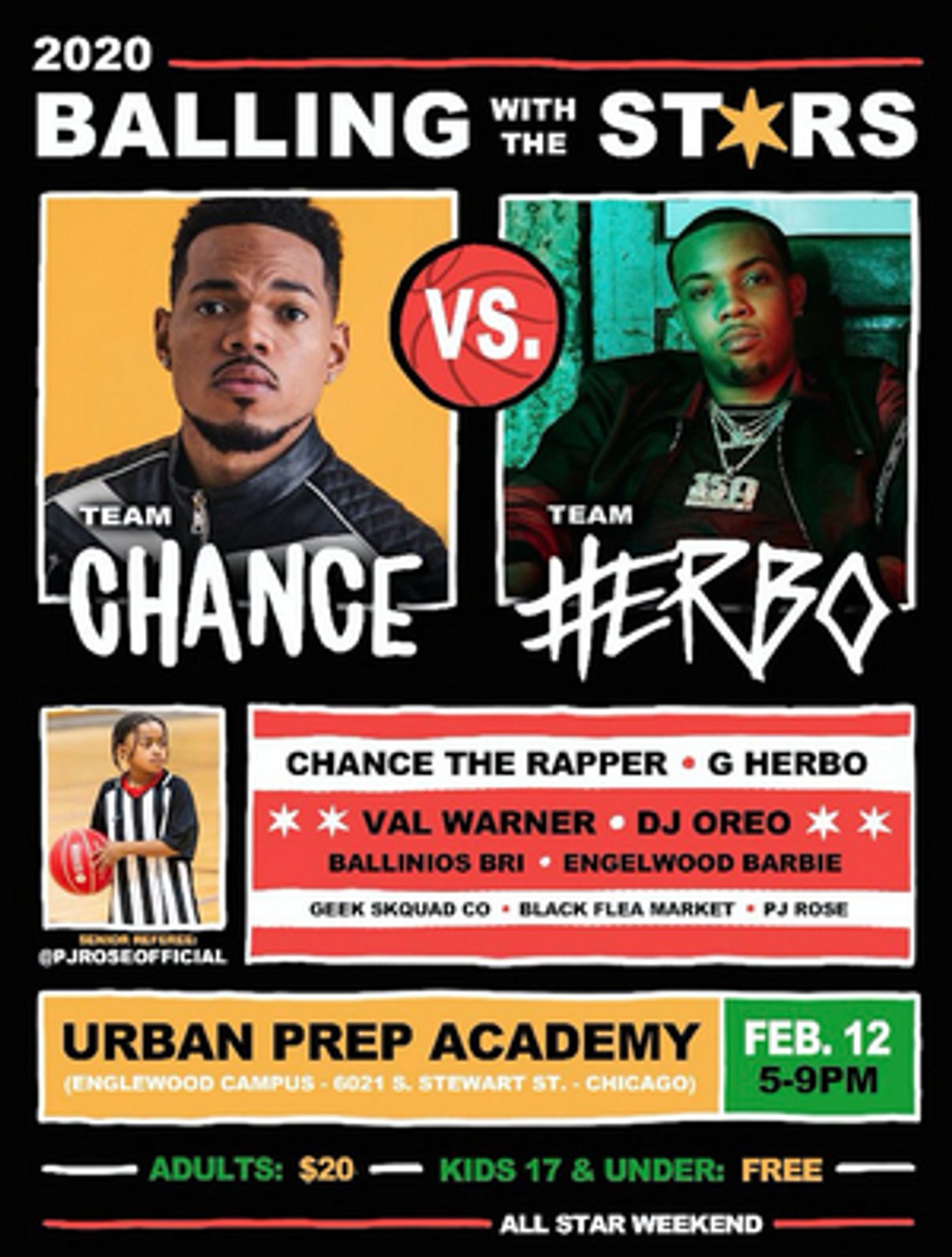 G Herbo and Chance The Rapper Join 'Balling With The Stars' Charity Game G Herbo and Chance The Rapper Join 'Balling With The Stars' Charity Game Image