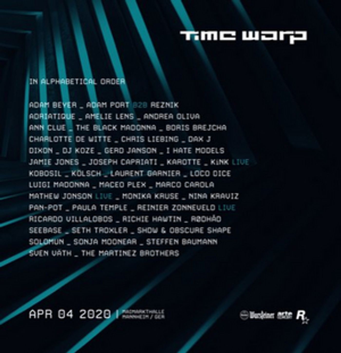 Time Warp Announces Headliners for 2020's Mannheim Edition  Image