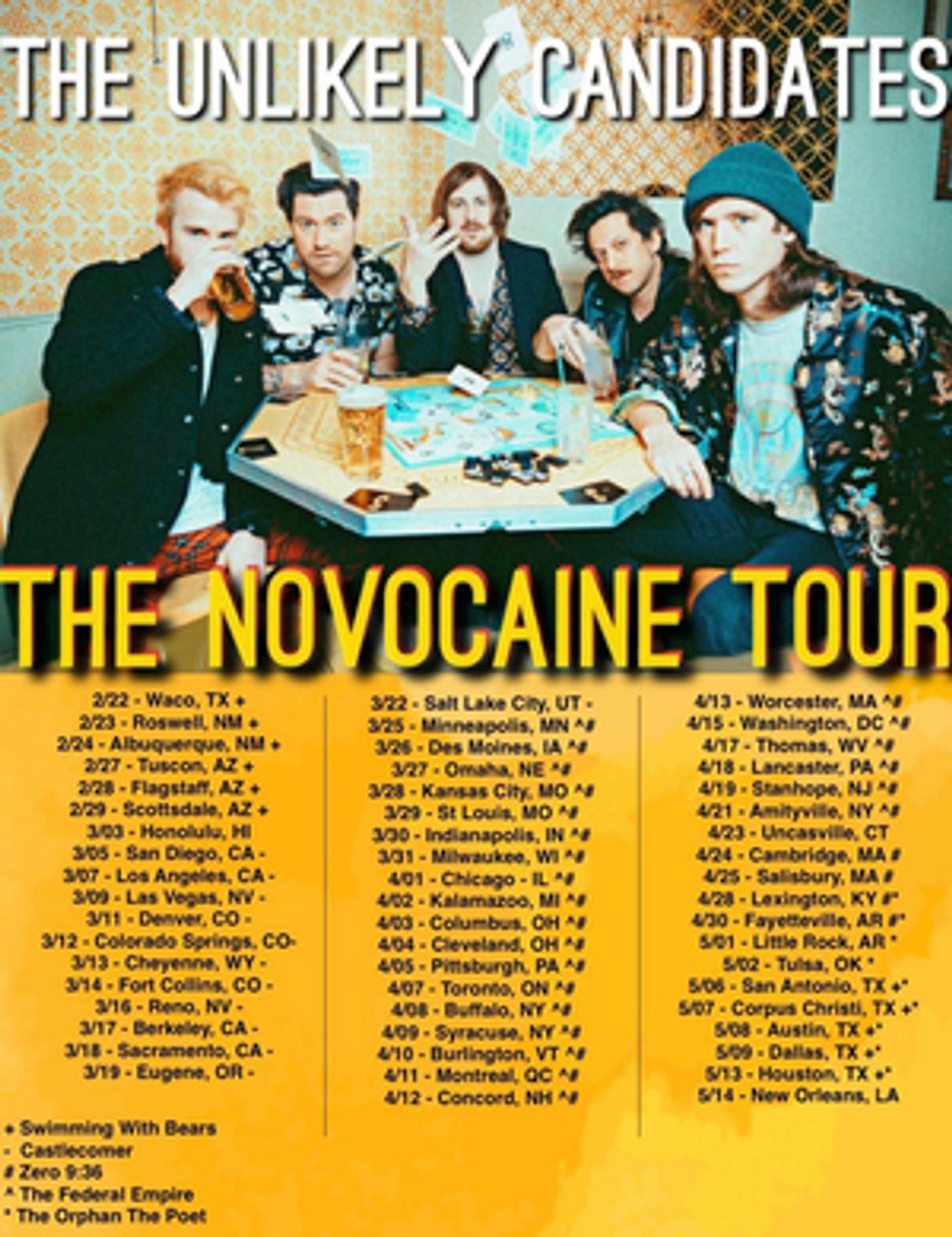 The Unlikely Candidates' 'Novocaine' Hits #5 on Alternative Radio Chart The Unlikely Candidates' 'Novocaine' Hits #5 on Alternative Radio Chart Image