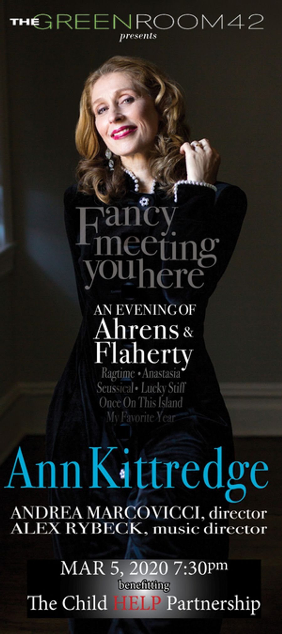 The Green Room 42 Presents An Evening Of Ahrens & Flaherty Benefitting The Child HELP Partnership Image