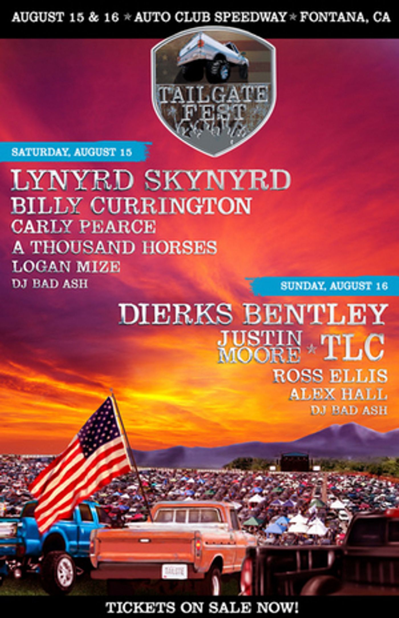 Tailgate Fest Announces 2020 Lineup Featuring Dierks Bentley and Lynyrd Skynyrd  Image