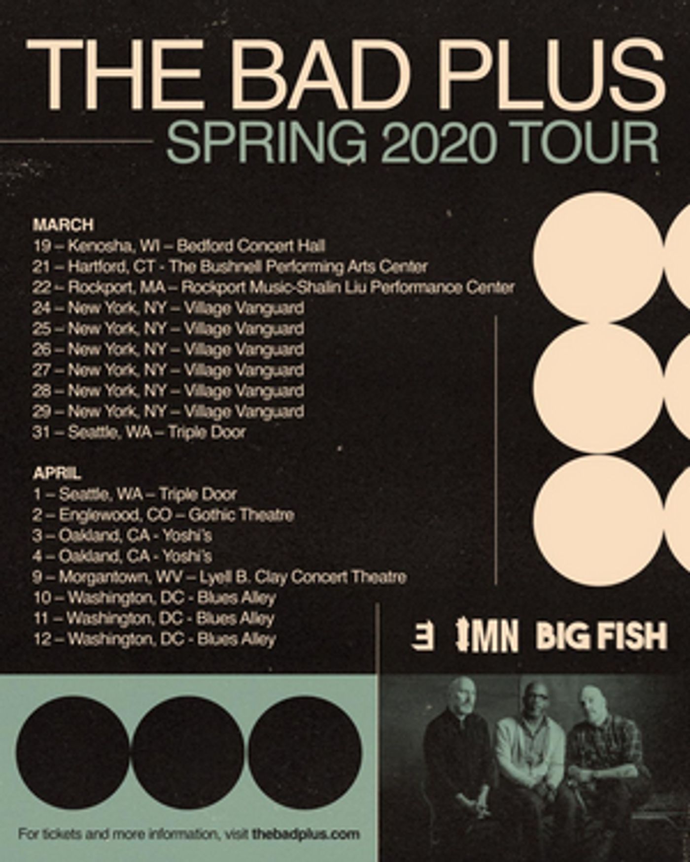 The Bad Plus Confirm Spring Tour The Bad Plus Confirm Spring Tour Image