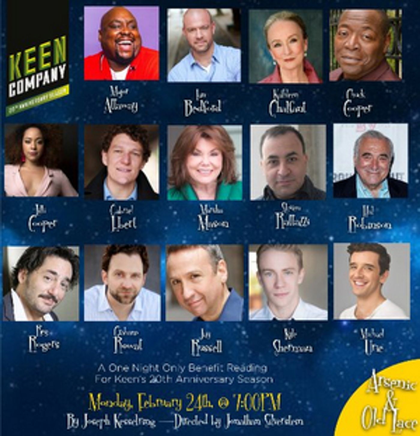 Gabriel Ebert and More Complete the Cast of ARSENIC & OLD LACE Starring Kathleen Chalfant, Marsha Mason & Michael Urie  Image