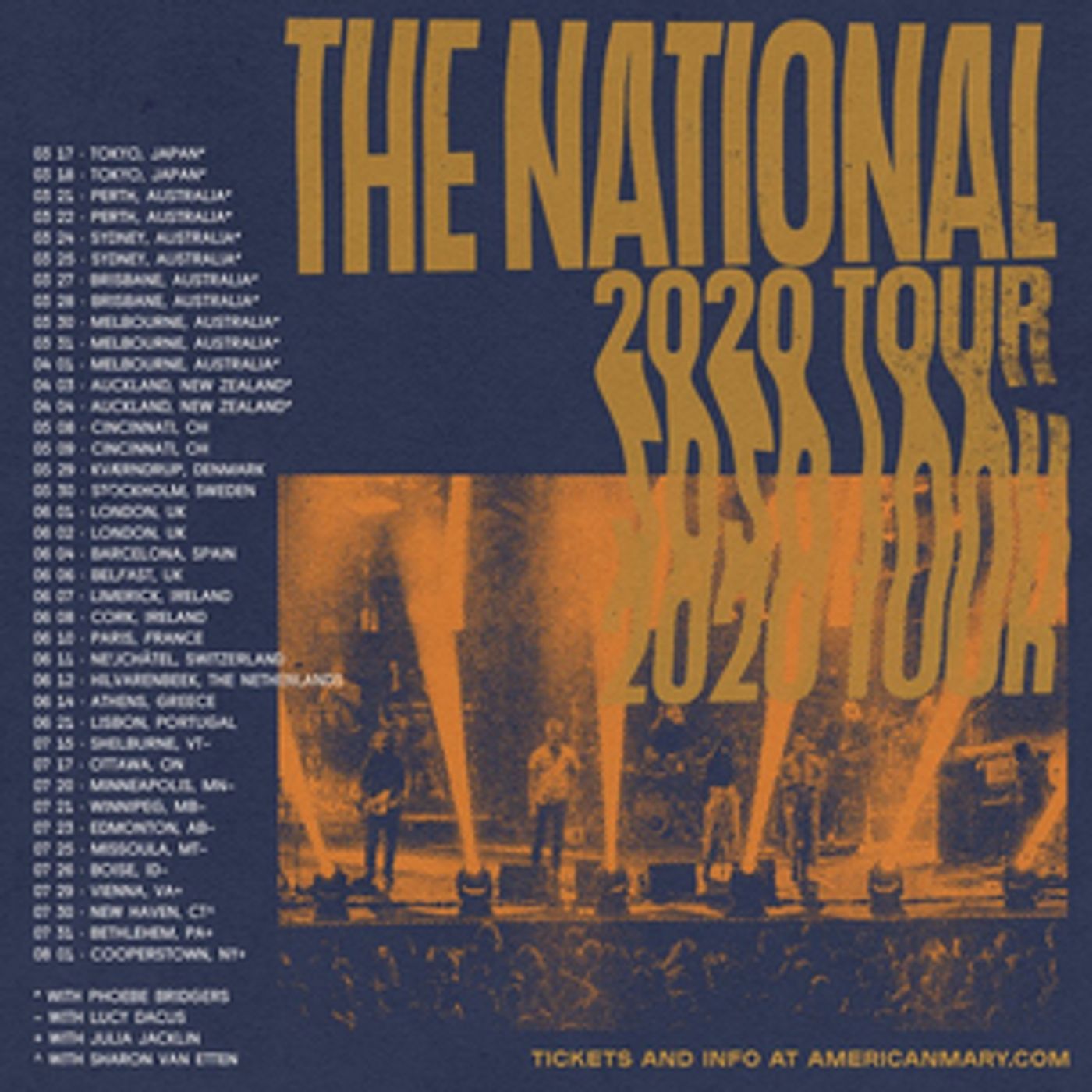 The National Announce North American Tour With Lucy Dacus, Julia Jacklin & Sharon Van Etten  Image
