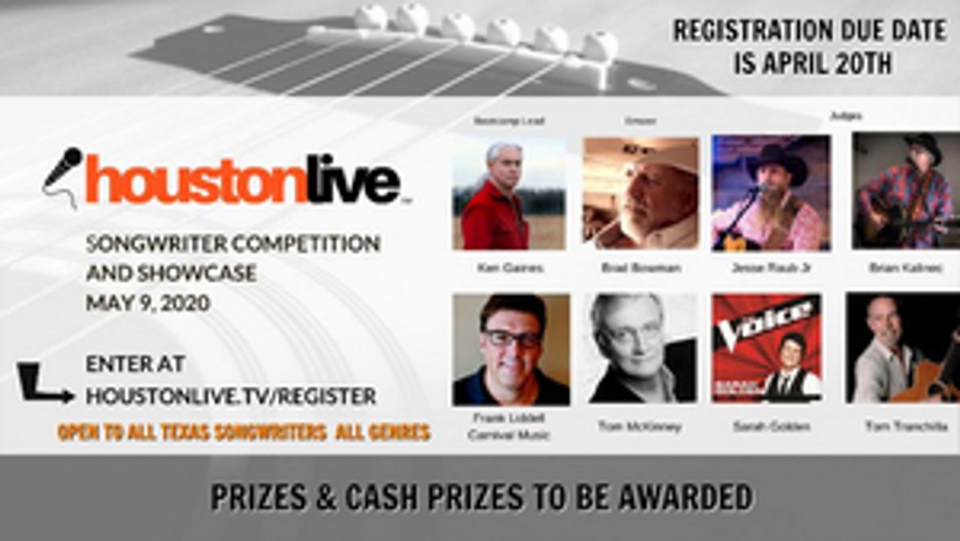 HoustonLive 2020 Songwriter Competition And Showcase Launches  Image