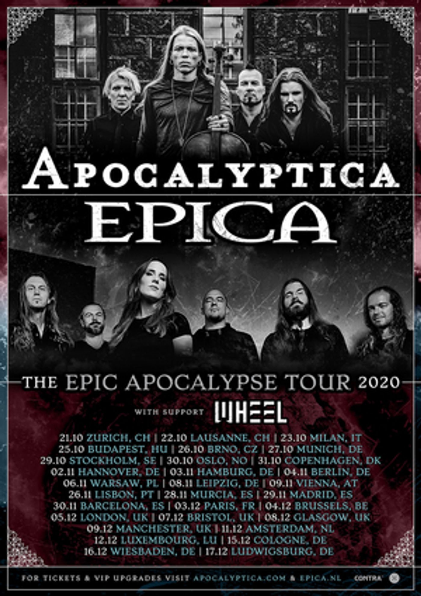 Apocalyptica Announce UK and European Co-Headline Tour with Epica Apocalyptica Announce UK and European Co-Headline Tour with Epica Image