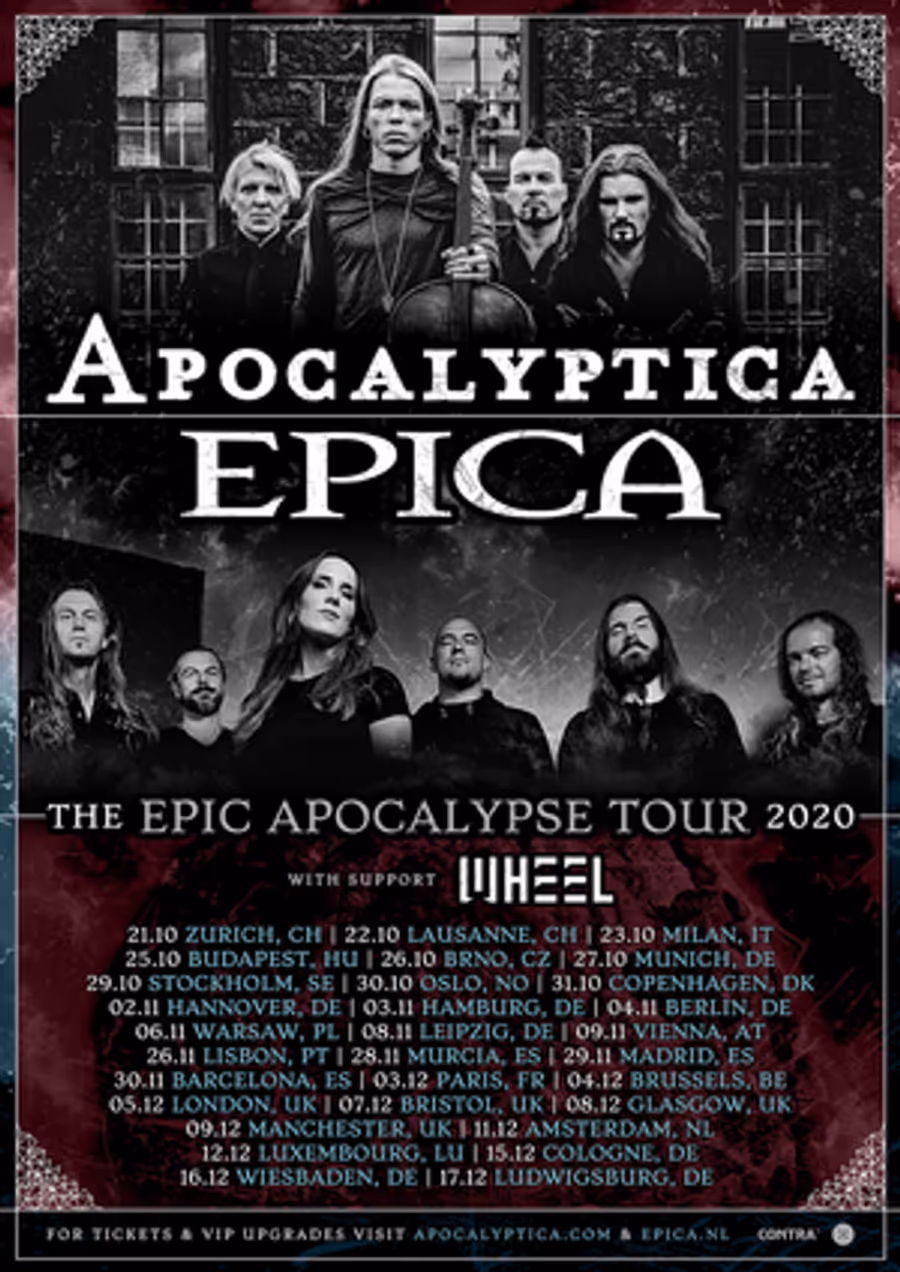 Apocalyptica Announce UK and European Co-Headline Tour with Epica Image