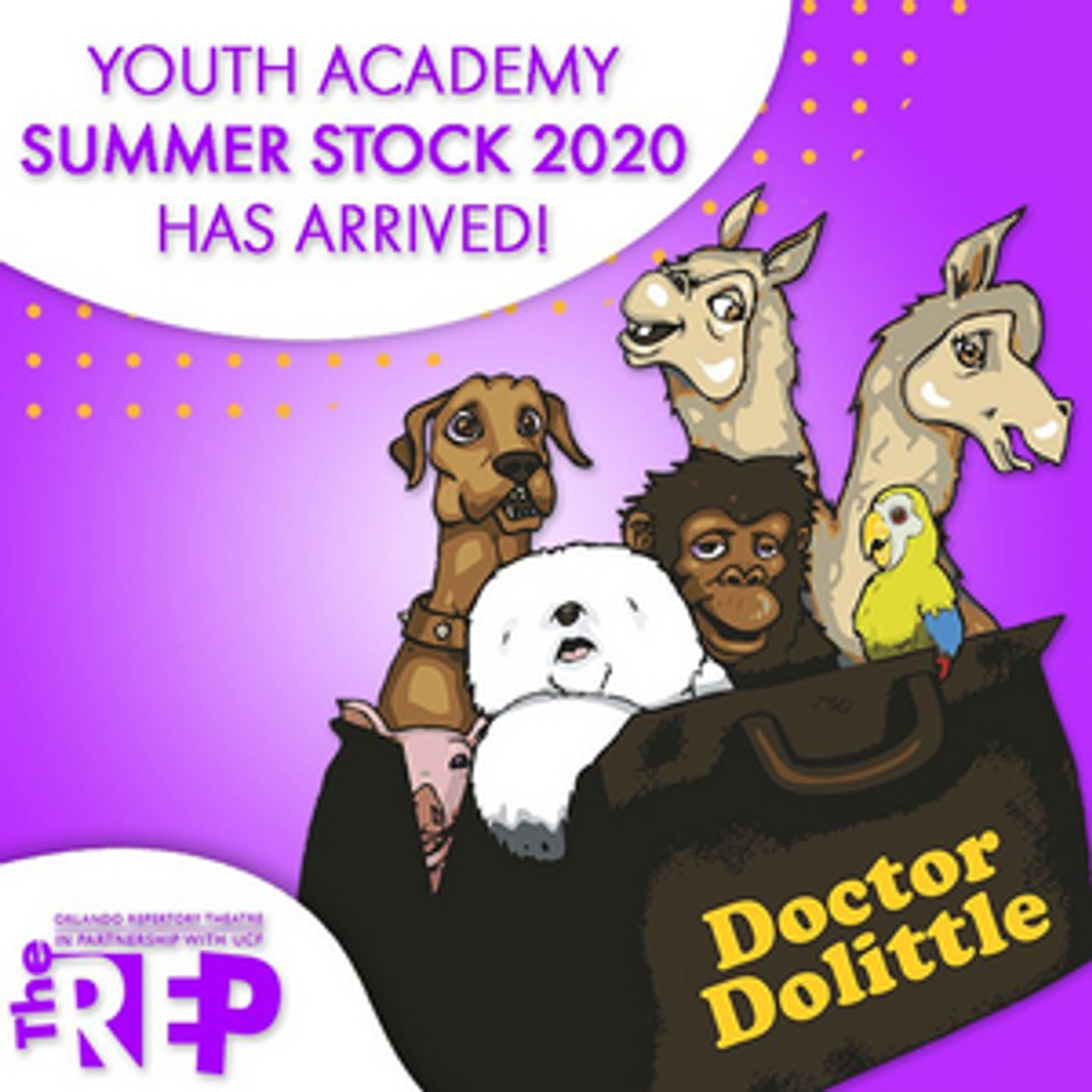 Orlando Rep Has Announced 2020 Youth Academy Summer Stock Production of DOCTOR DOLITTLE A NEW MUSICAL Orlando Rep Has Announced 2020 Youth Academy Summer Stock Production of DOCTOR DOLITTLE A NEW MUSICAL Image
