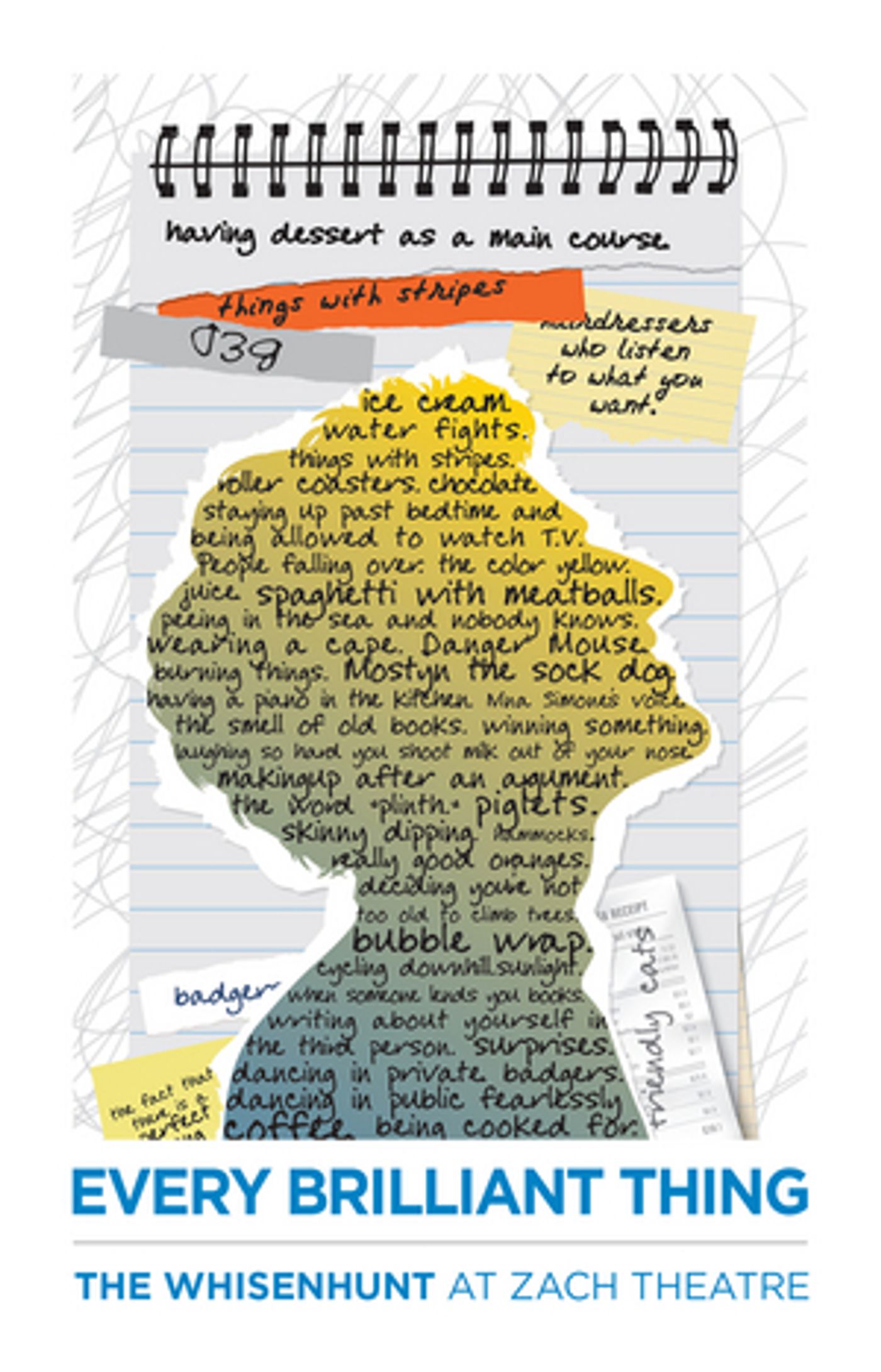 Review: EVERY BRILLIANT THING at ZACH's Whisenhunt Stage Review: EVERY BRILLIANT THING at ZACH's Whisenhunt Stage Image