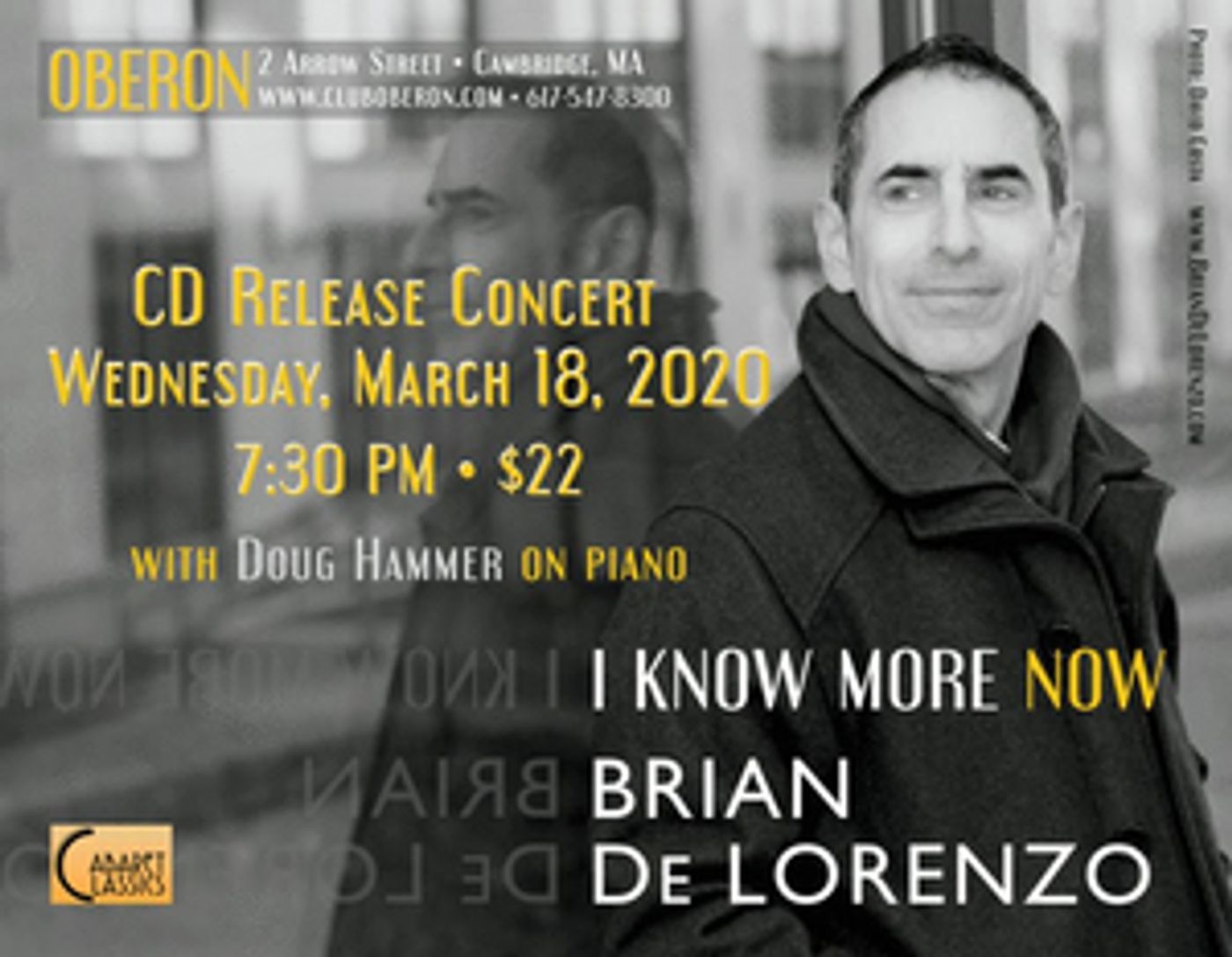 Brian De Lorenzo Debuts Second Solo Album with Concert in Cambridge  Image
