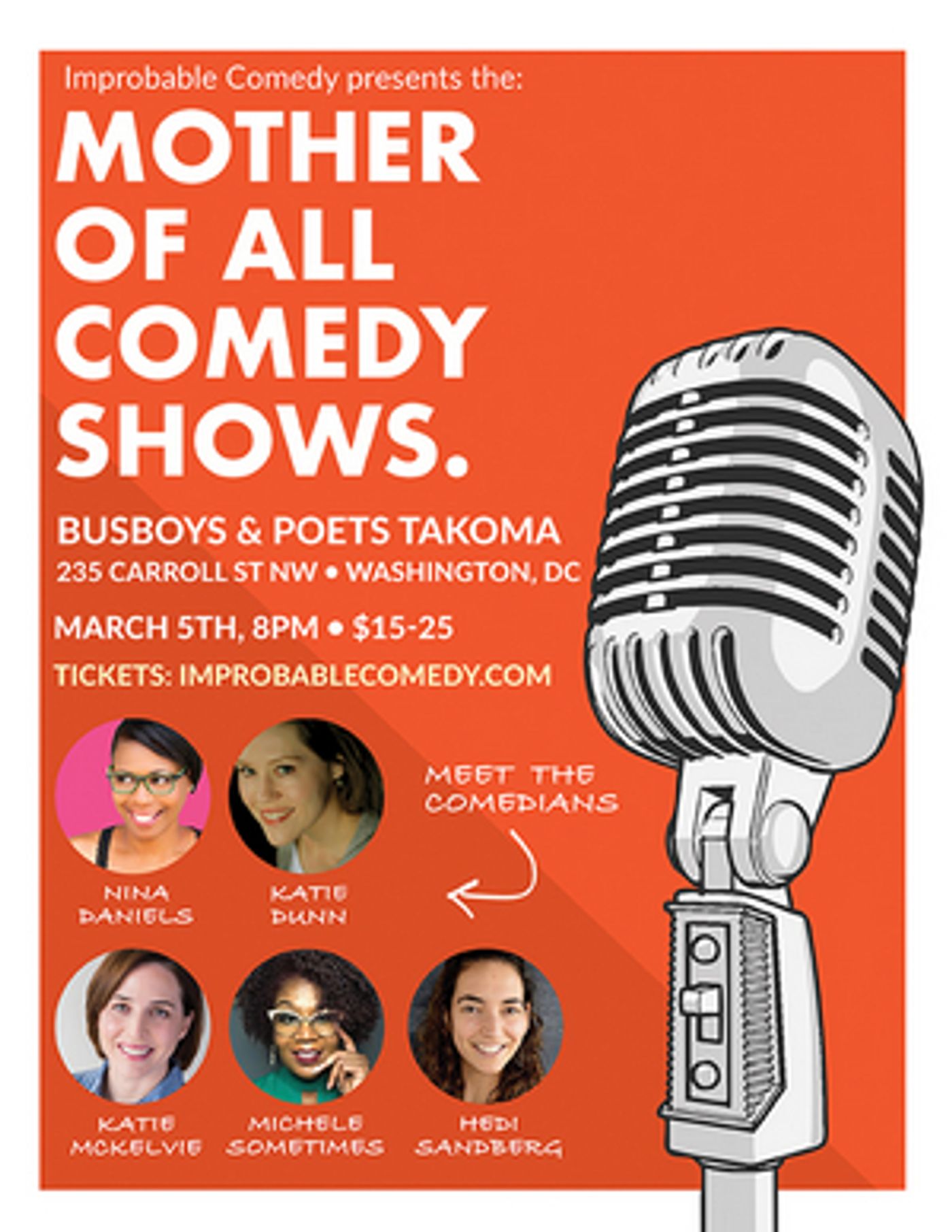 Improbable Comedy to Present THE MOTHER OF ALL COMEDY SHOWS and COMEDY AS A SECOND LANGUAGE  Image