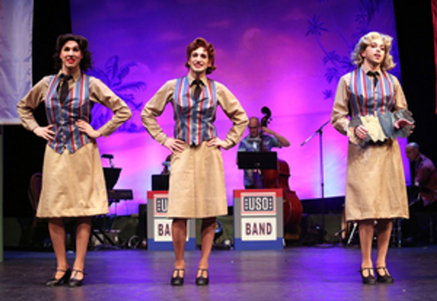 Review: THE ANDREWS BROTHERS Jukebox Musical Recreates a WWII USO Show Somewhere in the South Pacific  Image