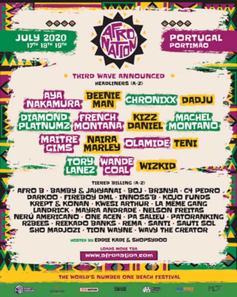 Afro Nation Portugal 2020 Announce Third Wave Of Artists Image