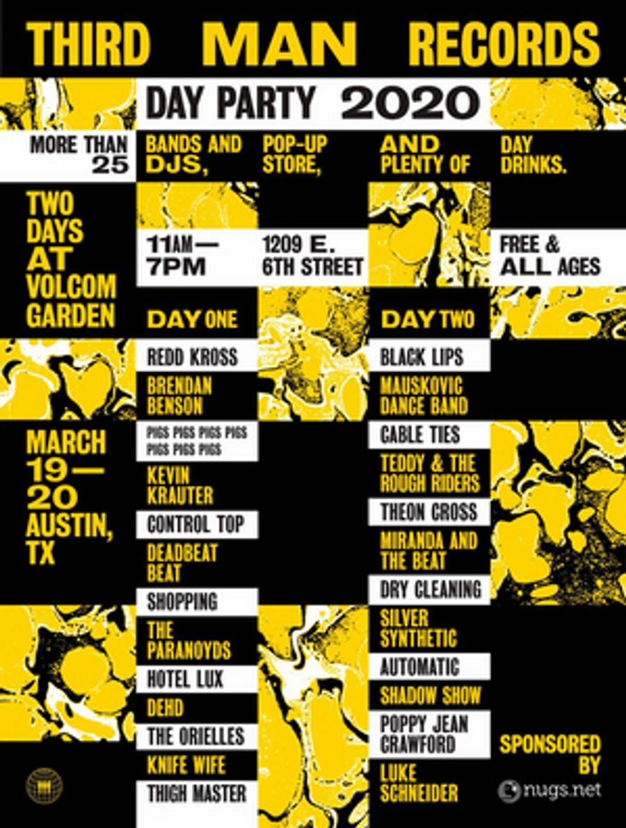 Third Man Records Announces SXSW Party with Black Lips, Brendan Benson and More Image