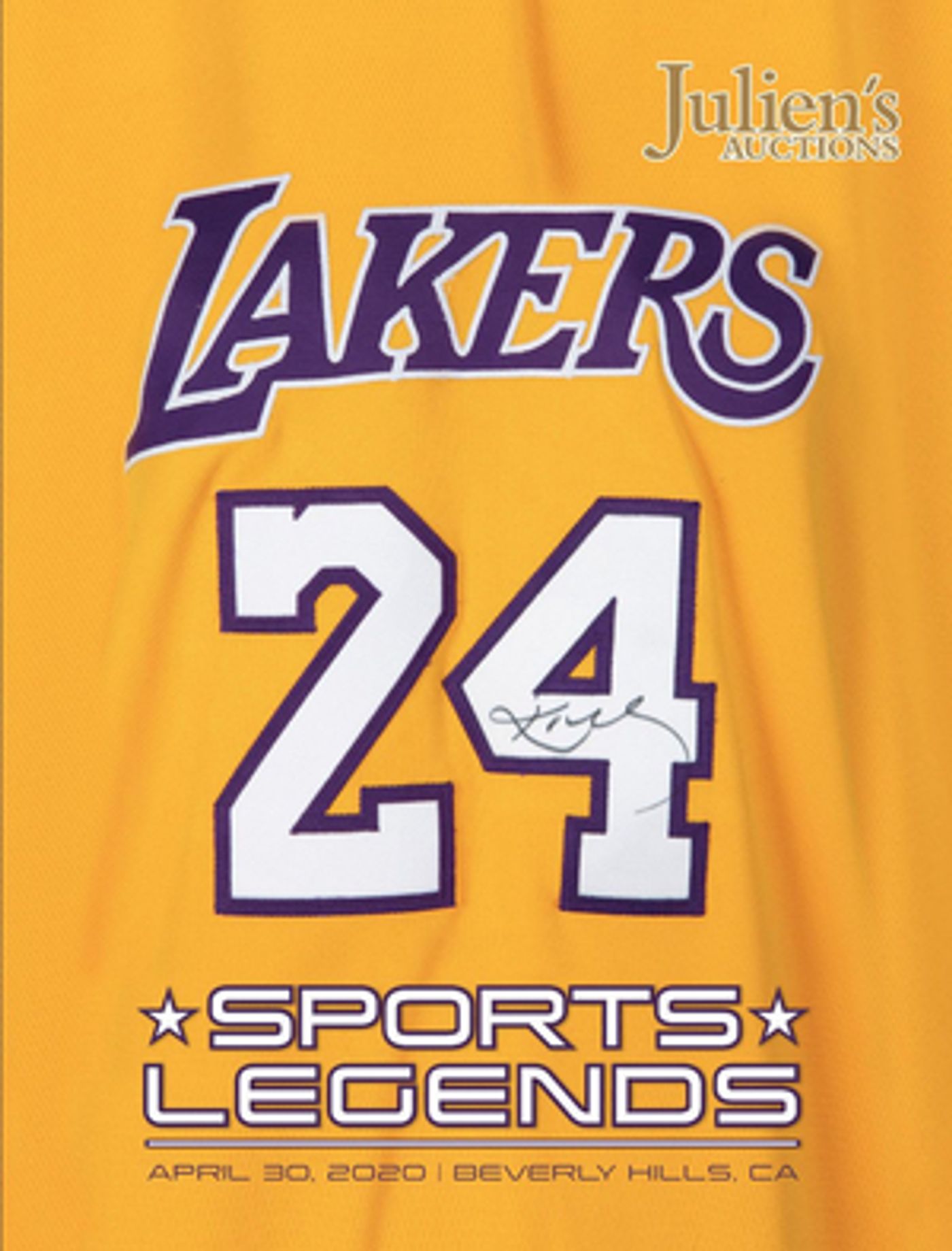 Kobe Bryant's LA Lakers Uniform, Basketball, Sneakers and More Announced for Julien's Auctions  Image