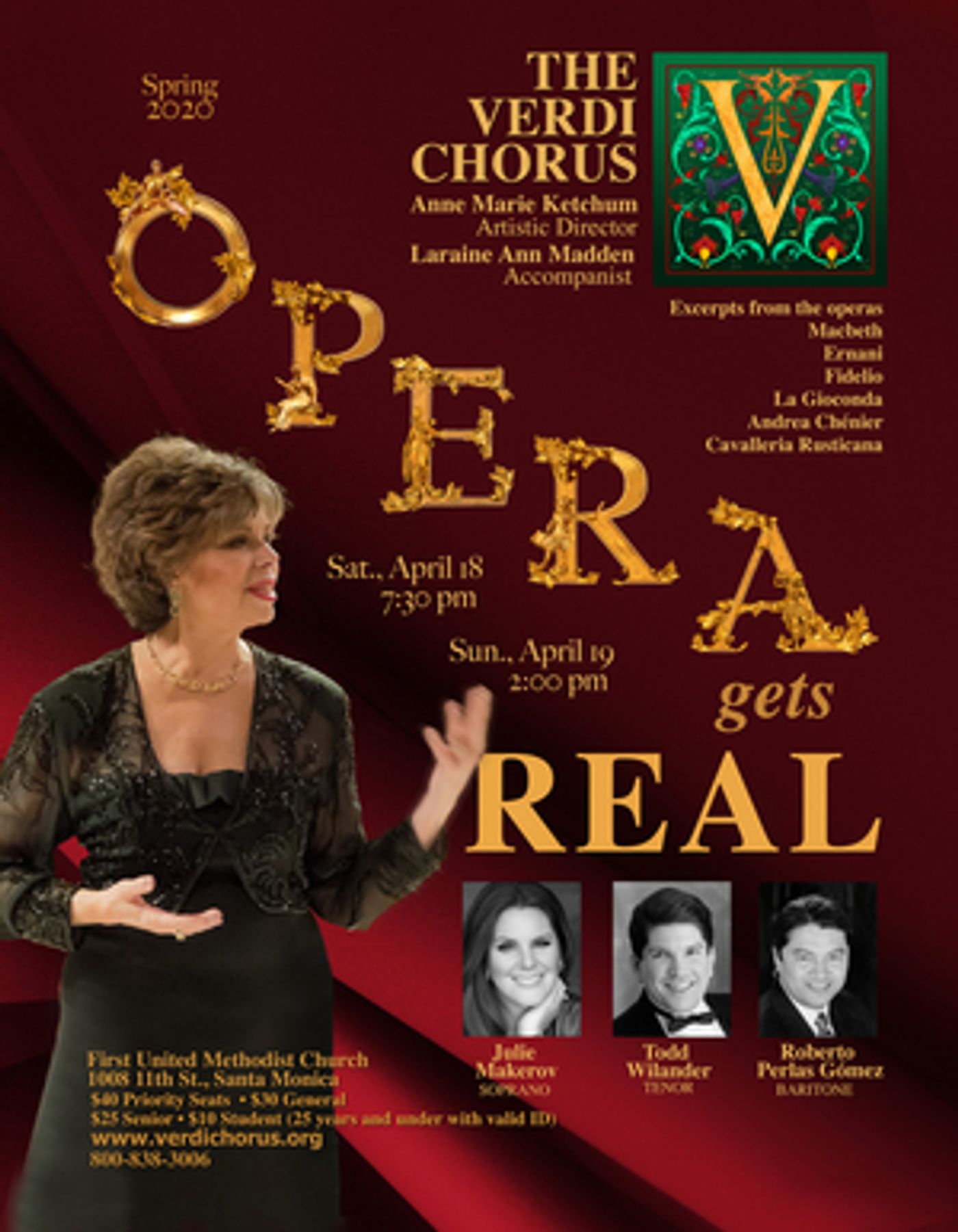 The Verdi Chorus to Present Spring 2020 Concert OPERA GETS REAL  Image