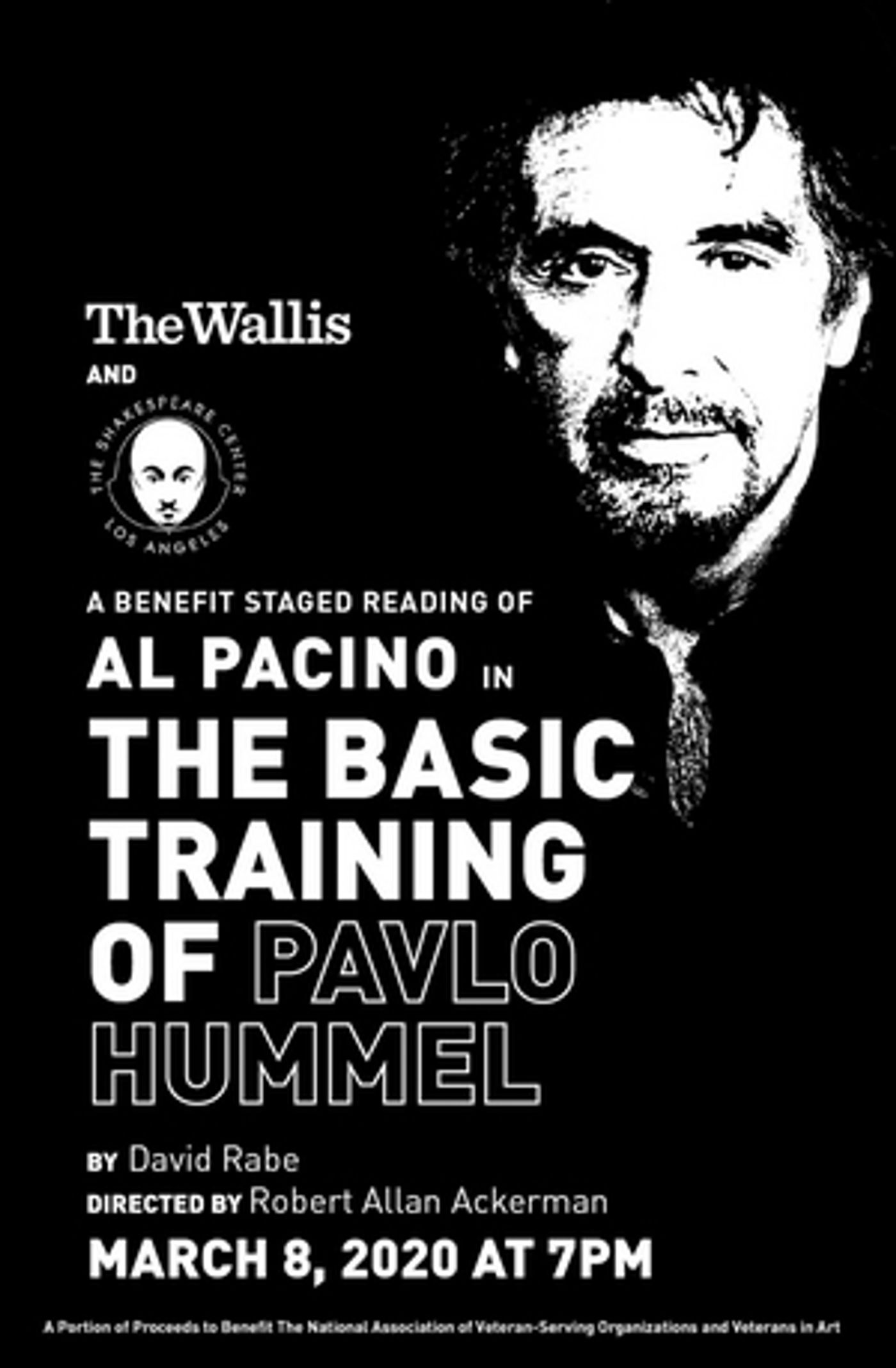 Al Pacino to Participate in Benefit Staged Reading of THE BASIC TRAINING OF PAVLO HUMMEL  Image