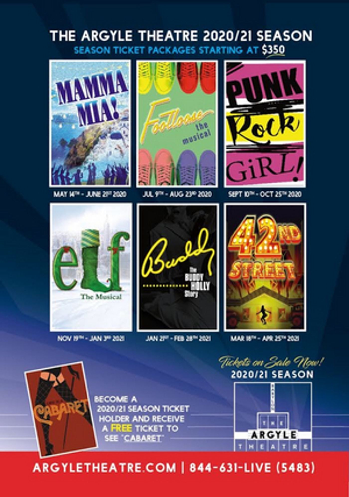 Joe Iconis Musical PUNK ROCK GIRL Will Premiere at the Argyle Theatre; Full 2020-21 Season Announced! Joe Iconis Musical PUNK ROCK GIRL Will Premiere at the Argyle Theatre; Full 2020-21 Season Announced! Image