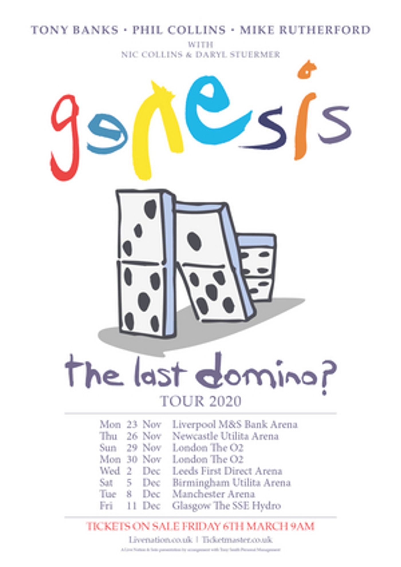Genesis Announces The Last Domino? Tour 2020  Image
