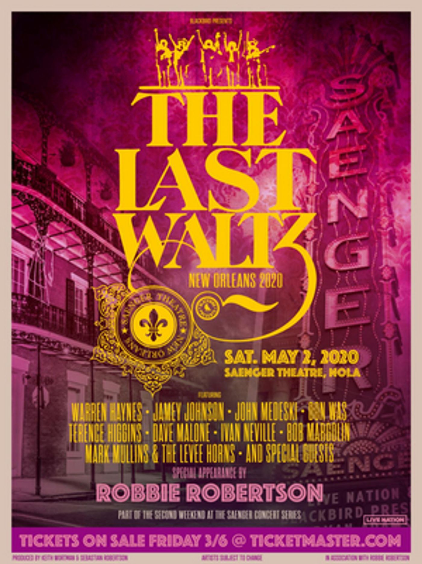 'Last Waltz New Orleans' All-Star Tribute Show To Take Place During JazzFest 'Last Waltz New Orleans' All-Star Tribute Show To Take Place During JazzFest Image