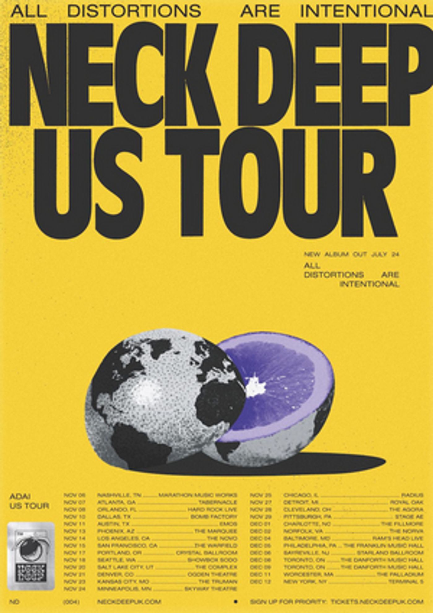 Neck Deep Announces Fall North American Tour  Image