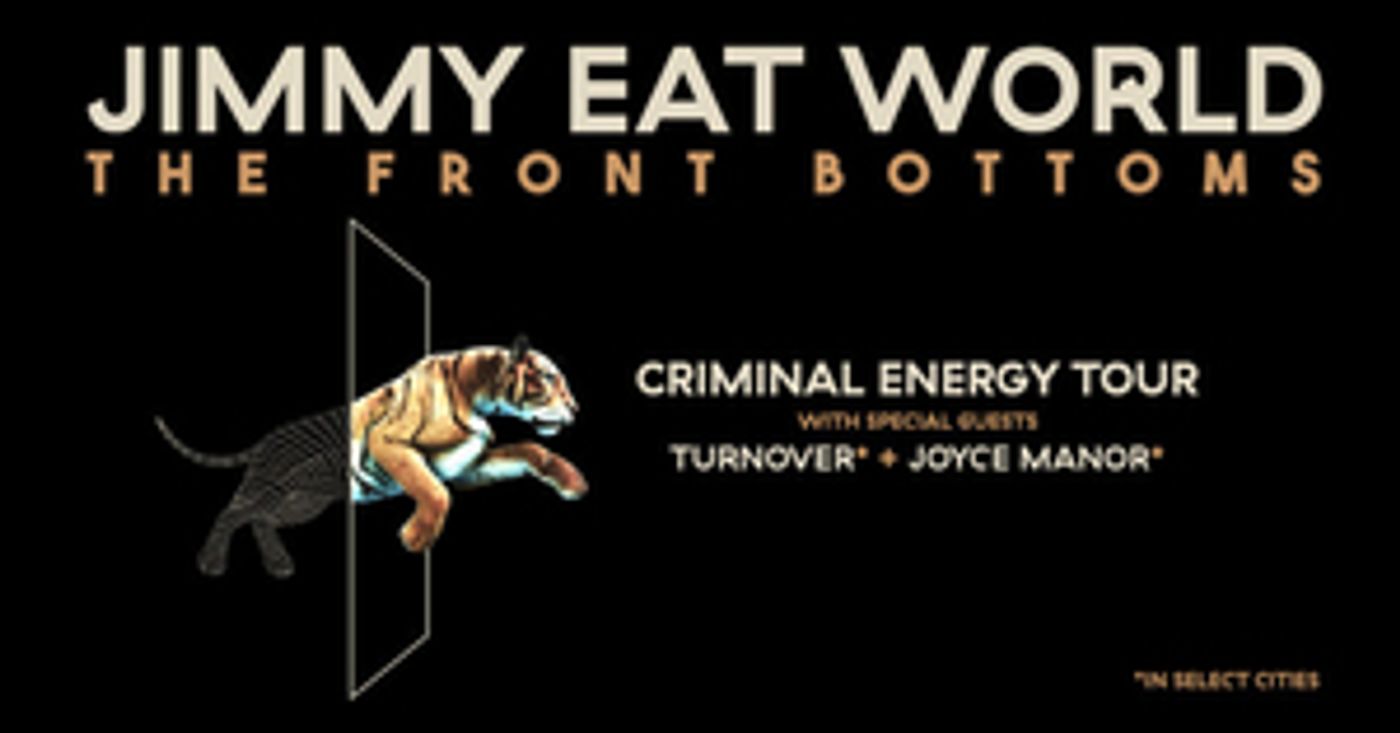 Jimmy Eat World Announce Criminal Energy Tour With The Front Bottoms, Turnover And Joyce Manor Jimmy Eat World Announce Criminal Energy Tour With The Front Bottoms, Turnover And Joyce Manor Image