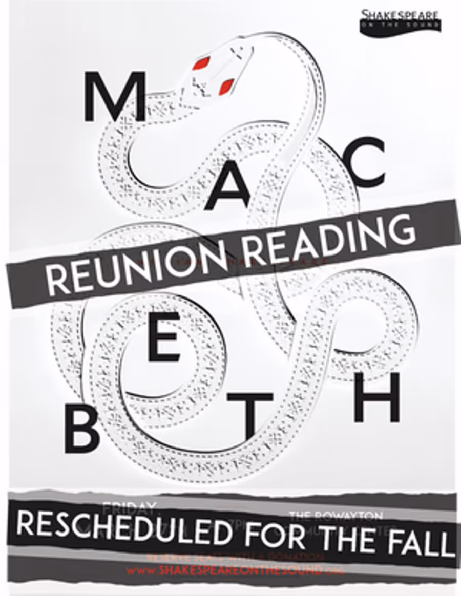 MACBETH Reading Postponed at Shakespeare on the Sound Image