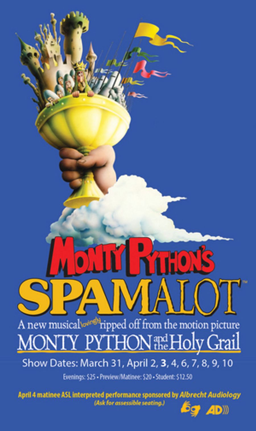 SPAMALOT Postponed at Penn State Centre Stage Image