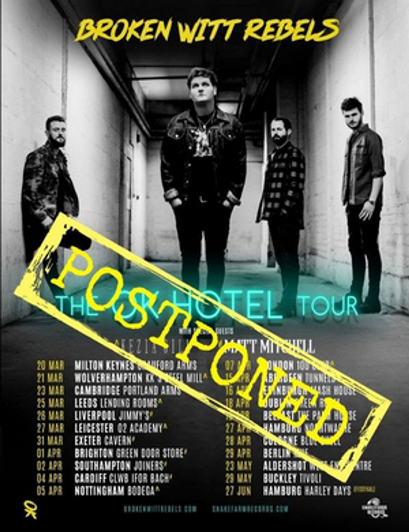 Broken Witt Rebels Postpone Headline Tour  Image