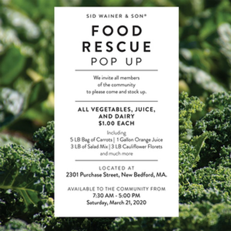 SID WAINER & SON® Food Rescue Pop Up in New Bedford, Massachusetts Image