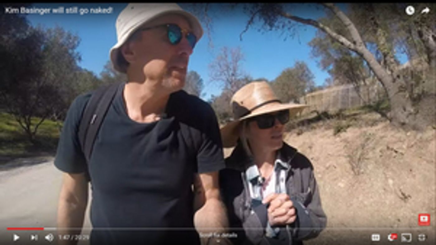 VIDEO: Kim Basinger Hits the Trail on HIKING WITH KEVIN VIDEO: Kim Basinger Hits the Trail on HIKING WITH KEVIN Image